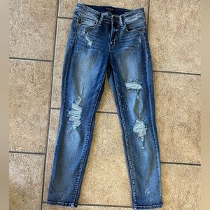 JUDY BLUE Distressed Boyfriend mid-rise jeans Size 3/26